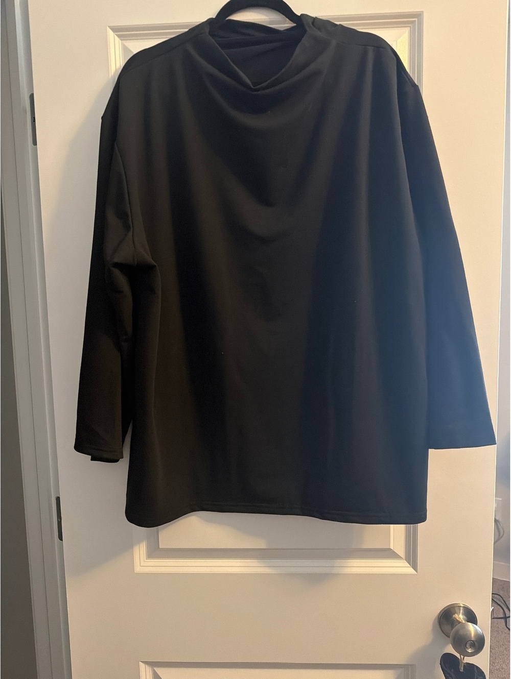 Black mockneck sweater